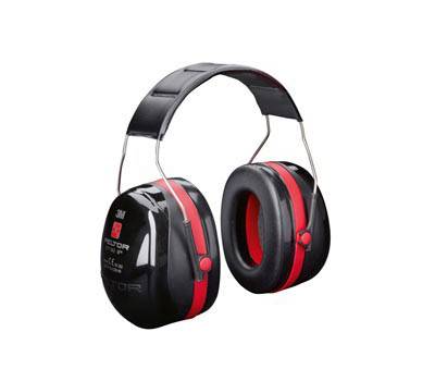 Cuffia protettiva Peltor Optime III - SNR 35 dB - nero-rosso - 3M - 7000039622 - DMwebShop