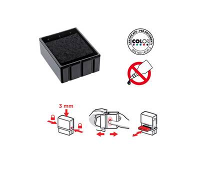 Tampone di ricambio E/Q17 - nero - conf. 5 pezzi - Colop - E/Q17.N - 81046A - DMwebShop