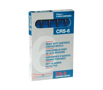 Caricatori CRS6 - 210 punti 6 mm - capacita' massima 25 fogli - blu - conf. 5 pezzi - Iternet - 0021 - 8028422300210 - DMwebShop
