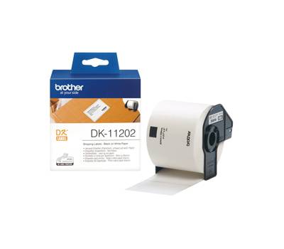 Rotolo 300 Etichette 62 x 100 mm - nero-bianco - Brother - DK-11202 - 4977766628143 - DMwebShop Rotolo 300 Etichette 62 x 100 mm - nero-bianco - Brother - DK-11202 - 4977766628143 - DMwebShop