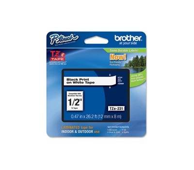 Nastro originale per etichettatrici - nero-bianco - TZE231 - 12 mm x 8 mt - Brother - TZE-231 - 4977766685177 - DMwebShop Nastro originale per etichettatrici - nero-bianco - TZE231 - 12 mm x 8 mt - Brother - TZE-231 - 4977766685177 - DMwebShop