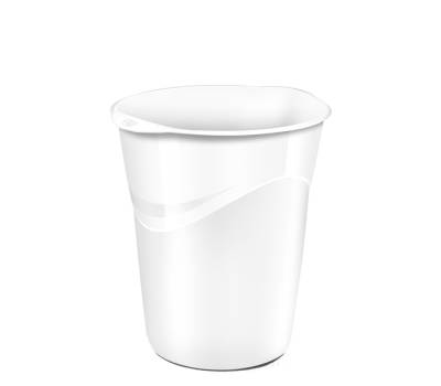 Cestino Gloss altezza 33,4 cm diametro 30,5 cm 14 lt bianco artico Cep 1002800021 - 6474