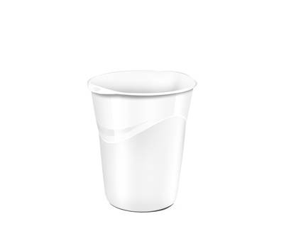 Cestino Gloss altezza 33,4 cm diametro 30,5 cm 14 lt bianco artico Cep 1002800021 - 6474