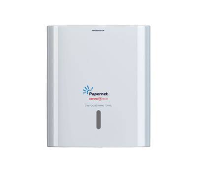 Distributore asciugamani piegati a Z W Hi Tech 29 x 10,8 x 33,6 cm bianco - 6691