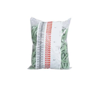 Elastici fettuccia diametro 7 x 05 cm gomma 1 kg verde Viva F5X070 - 5608