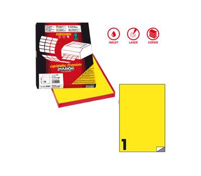 Etichette adesive C 503 in carta permanenti 210 x 297 mm 100 fogli - 8015
