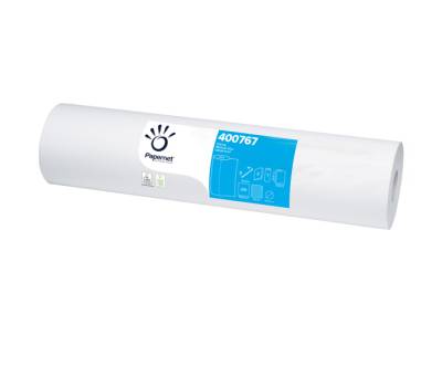 Lenzuolino medico Eco 80 diametro 14,5 cm 59,5 cm x 77 mt bianco Papernet 400767 - 6007