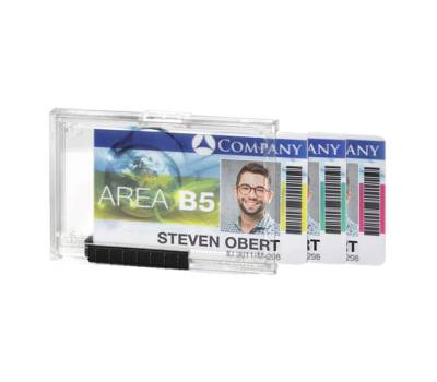 Portabadge PushBox Trio 3 tessere inseribili 5,4 x 8 - 7 cm - 6923