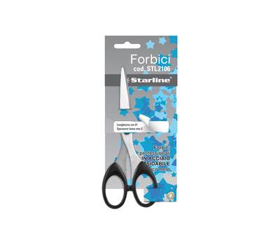 Forbici - 21 cm - lama in acciaio - impugnatura ABS - nero - Starline - 4368 - 8025133025456 - DMwebShop