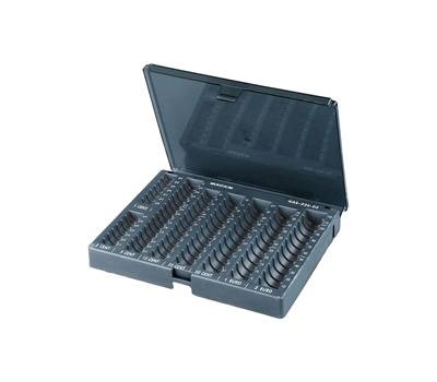 Vaschetta portamonete Aroka con coperchio 23x19x7 cm grigio - 8095