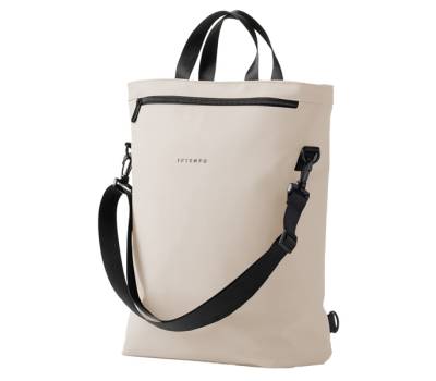 Borsa zainabile Roll-top Drop - 30 x 44 x 14 cm - gomma - crema - In Tempo - 9234DR21 - 8029221861803 - DMwebShop - 1