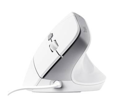Mouse ergonomico Bayo II - con filo - bianco - Trust - 25397 - 8713439253979 - DMwebShop - 1