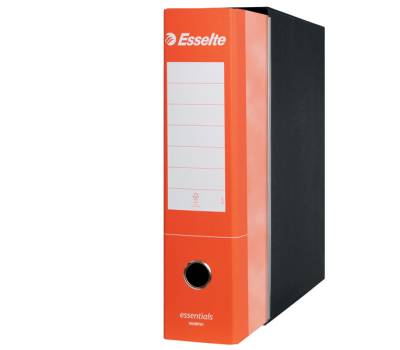 Registratore Essentials G75 - dorso 8 cm - protocollo 23 x 33 cm - Arancione - conf. 6 pezzi - Esselte - 390775200 - 8004157577523 - DMwebShop - 2