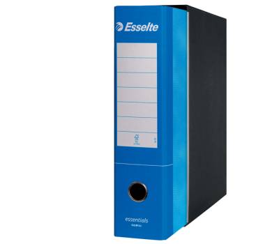 Registratore Essentials G75 - dorso 8 cm - protocollo 23 x 33 cm - Azzurro - conf. 6 pezzi - Esselte - 390775800 - 8004157577585 - DMwebShop - 2