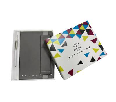 Notebook Monocromo - con penna a sfera Jotter Parker - 148 x 201 mm - a righe - colori assortiti - Pigna - 023336300 - 8005235217218 - DMwebShop - 4