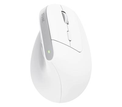 Mouse Ergonomico Bayo+ wireless - bianco - Trust - 25399 - 8713439253993 - DMwebShop - 2