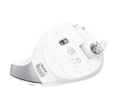 Mouse Ergonomico Bayo+ wireless - bianco - Trust - 25399 - 8713439253993 - DMwebShop - 3