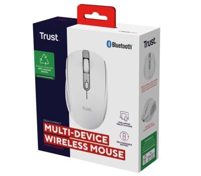Mouse OZAA wireless - bianco - Trust - 24933 - 8713439249330 - DMwebShop - 4