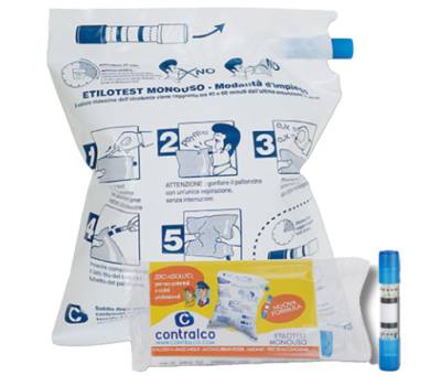 Etilometro monouso - certificato per locali pubblici - in busta singola - Pvs - ETI100 - 3382140073807 - DMwebShop - 1