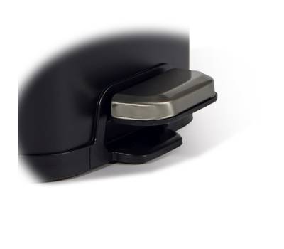 Bidone Pico - con pedale e vaschetta - 4 lt - nero satinato - Perfetto - 28151 - 8052474281517 - DMwebShop - 3