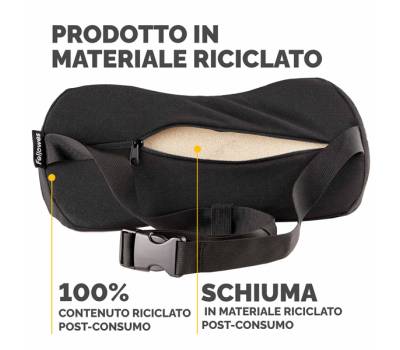 Cuscino Lombare Breyta - 17 x 35 x 6 cm - in tessuto - nero - Fellowes - 100119853 - 43859803064 - DMwebShop - 2