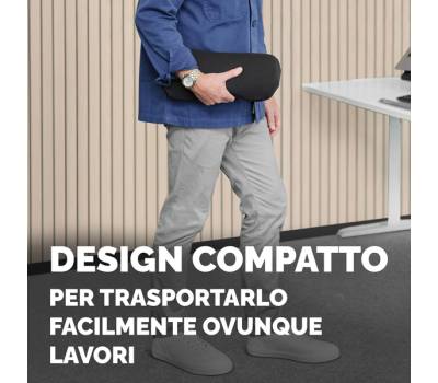 Cuscino Lombare Breyta - 17 x 35 x 6 cm - in tessuto - nero - Fellowes - 100119853 - 43859803064 - DMwebShop - 6