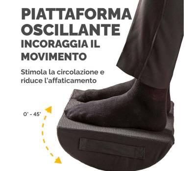 Cuscino Poggiapiedi Breyta - 10 x 45 x 30 cm - nero - Fellowes - 100119851 - 43859803088 - DMwebShop - 3