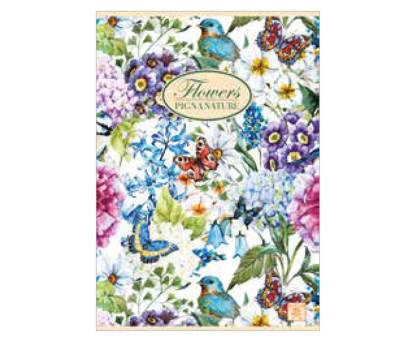 Maxiquaderno Nature Flowers - A4 - 1 rigo - 42 fogli - 80 gr - conf. 10 pezzi - Pigna - 02298851R - 8005235525931 - DMwebShop - 3