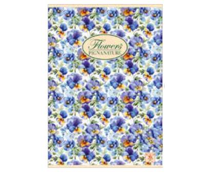 Maxiquaderno Nature Flowers - A4 - 1 rigo - 42 fogli - 80 gr - conf. 10 pezzi - Pigna - 02298851R - 8005235525931 - DMwebShop - 7