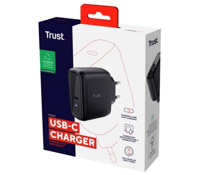 Caricabatteria Maxo - USB-C - 45 W - nero - Trust - 24816 - 8713439248166 - DMwebShop - 3