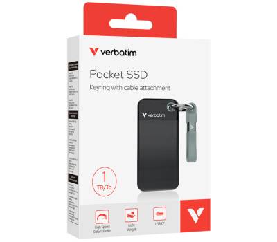 SSD Portatile Pocket USB 3.2 GEN 2 - 1 TB - nero-grigio - Verbatim - 32190 - 23942321903 - DMwebShop - 2