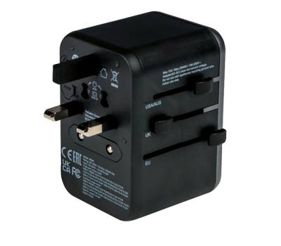 Adattatore da viaggio UTA-04 PD61W - QC - 3xUSB - 2xType-C - Verbatim - 49546 - 23942495468 - DMwebShop - 1