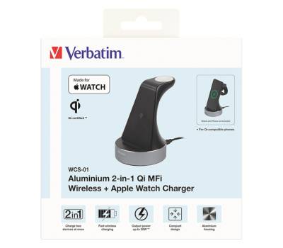 - Supporto di ricarica wireless 2-in-1 - Verbatim - 49555 - 23942495550 - DMwebShop - 1