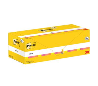 Blocco foglietti 654 COL VP24 - 76 x 76 mm colori assortiti 90 fogli confezione 24 blocchi - 11680 - 2
