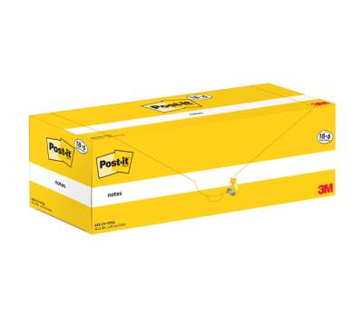 Blocco foglietti Notes 655 CY VP24 - 76 x 127 mm giallo Canary 100 fogli confezione 24 blocchi - 11688 - 2