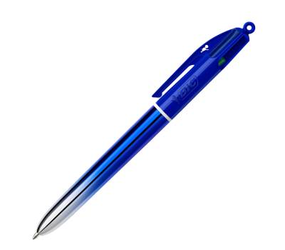 Penna sfera a scatto 4 Colori Smooth 1 mm fusto blu - 1051 - 1