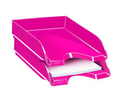 Vaschetta portacorrispondenza Pro Gloss 34,8 x 25,7 x 6,6 cm rosa pepsi - 11628 - 1