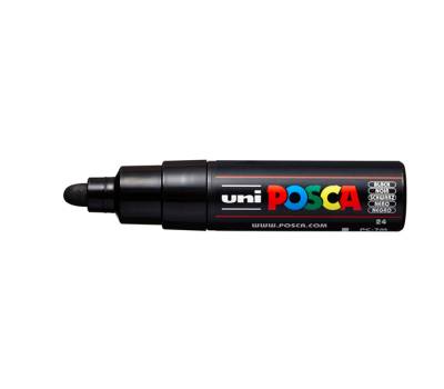Marcatore a base d acqua Uni Posca PC7M punta tonda large 4,5-5,5 mm nero - 22301 - 1
