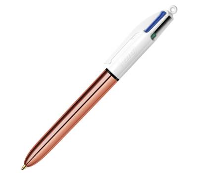 Penna a sfera a scatto 4 colori Rose 1 mm scatola 12 pezzi - 1346 - 1