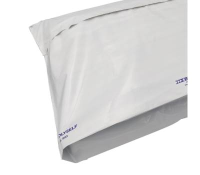 Busta Polyself per corrieri con soffietto 52 x 55 x 10 cm PE bianco grigio - 1882 - 1