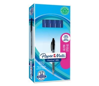 Penna a sfera a scatto Flexgrip Gel punta 0,7 mm blu - 14324 - 1