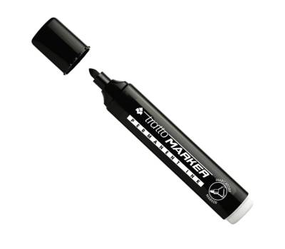 Marcatore permanente Marker punta tonda 2,5 mm nero - 2342 - 1