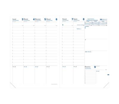 Agenda settimanale Prenote 2026 copertina Impala 21 x 29,7 cm nero - 2368 - 1
