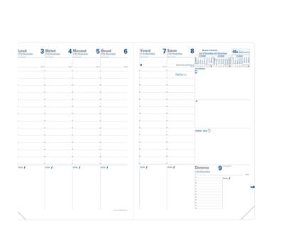 Agenda settimanale Prenote 2026 copertina Impala 21 x 29,7 cm nero - 2368 - 2