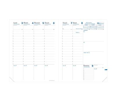 Agenda settimanale Trinote 2026 copertina Impala 18 x 24 cm nero - 2369 - 1