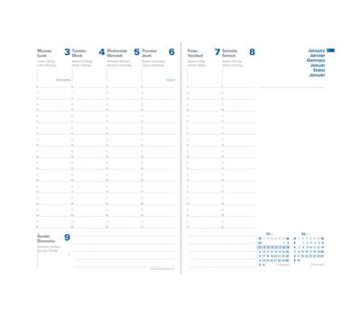 Agenda settimanale Presidente Equology 2026,21 x 27 cm nero - 2387 - 1