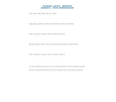 Agenda settimanale Presidente Equology 2026,21 x 27 cm nero - 2387 - 2