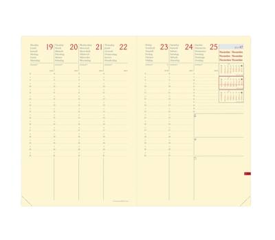 Agenda settimanale Ministro Prestige 2026,16 x 24 cm silk nero - 2417 - 1