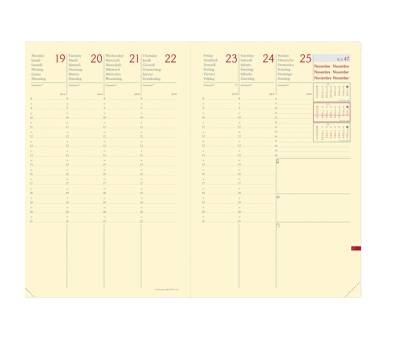 Agenda settimanale Ministro Prestige 2026,16 x 24 cm silk nero - 2417 - 2