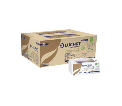Asciugamani piegati a Z EcoNatural Plastic Free 17 gr 23,5 x 21,5 cm avana - 2279